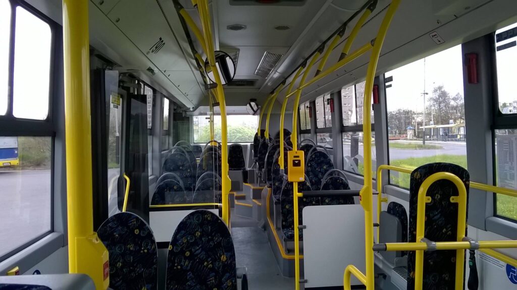 Wnętrze autobusu Volvo 7900 Hybrid
