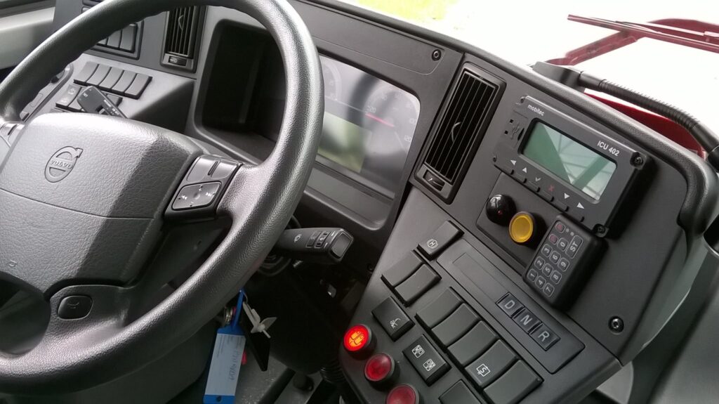 Stanowisko pracy kierowcy  autobusu Volvo 7900 Hybrid