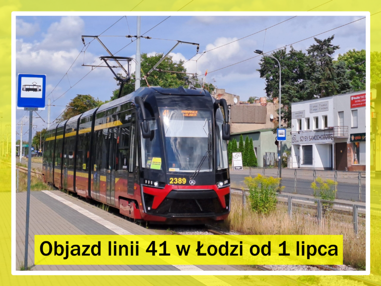 Objazd linii 41 w Łodzi od 1 lipca